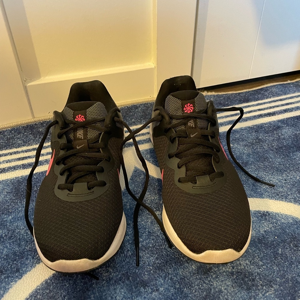 Nike Black and Pink Athletic Shoes